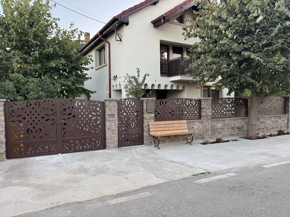 Porti, garduri metalice, tabla decupata, vopsit electrostatic