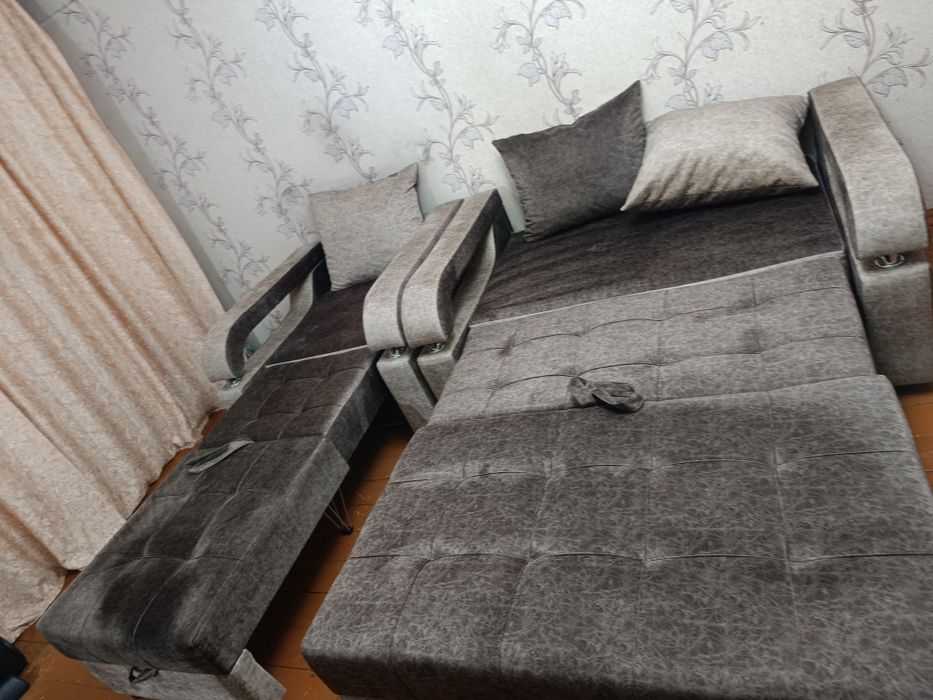 Диван + кресло ( все раскладывается)