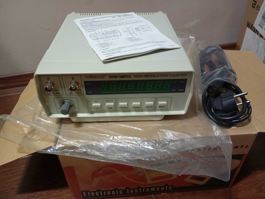 Velleman - dvm13mfc2 - frequency counter 8 digit 0.01hz-2.4ghz