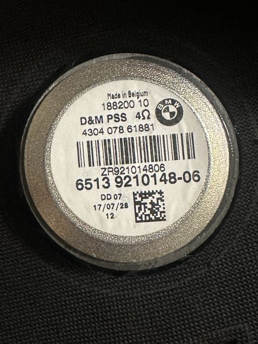 Subwoofer original BMW Seria 4 (F32/F33/F36) 2019 - cod 6513 9210148-06