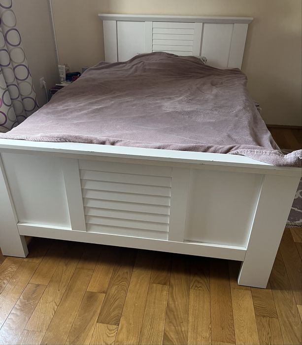 Mobilier Cameră Fată Gimnaziu/Liceu - Set Alb Complet 5 Piese, Stare Bună