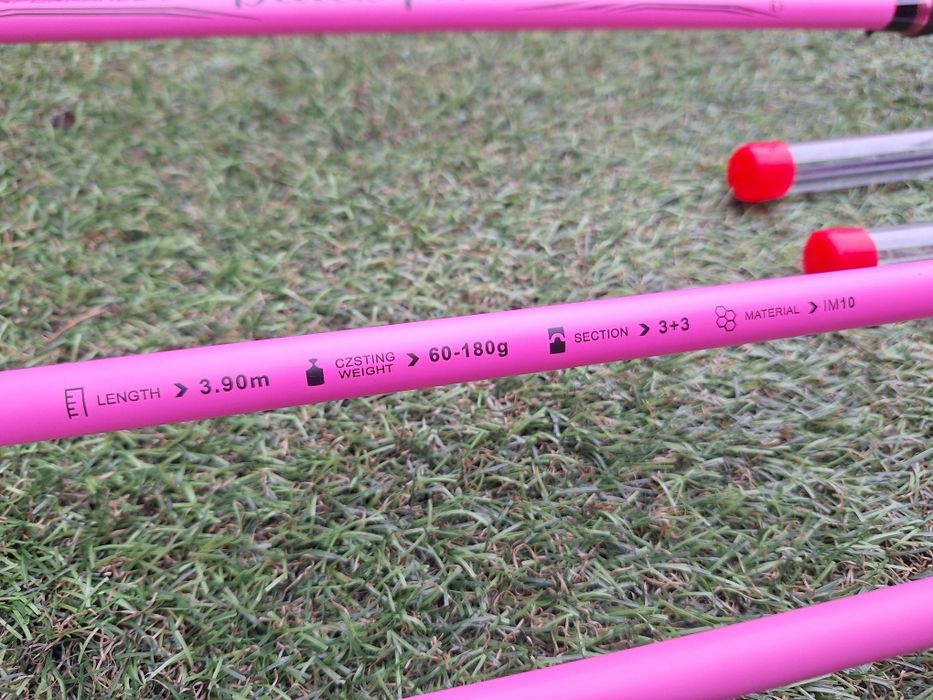 SET 2  FL BLACK FORCE PINK 3.90m 60-180g + 2  PRO FL Confident 6500
