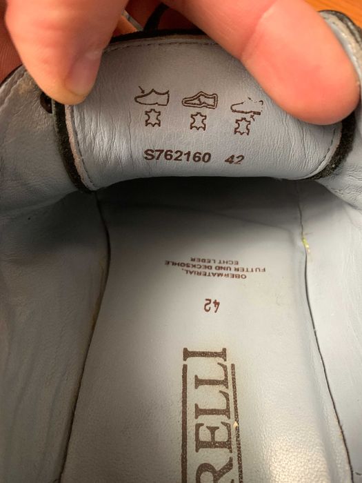 Pantofi negri piele naturala nr 42 Borelli