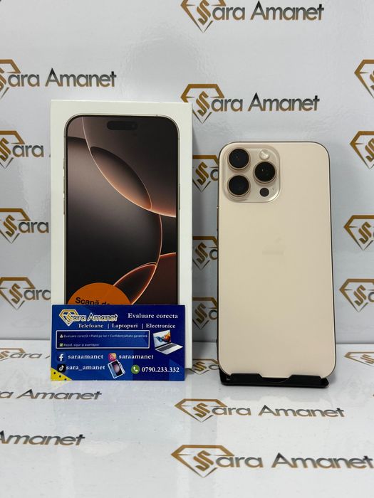 Iphone 16 Pro Max 256Gb ( baterie 100% ) Sara Amanet
