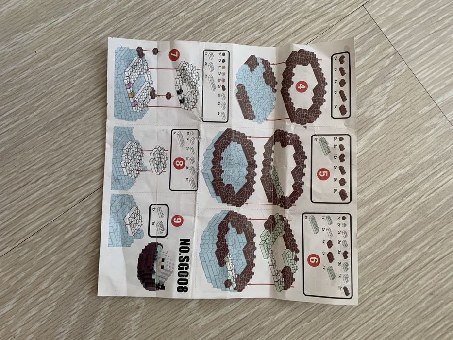 Мини-лего,с инструкцией