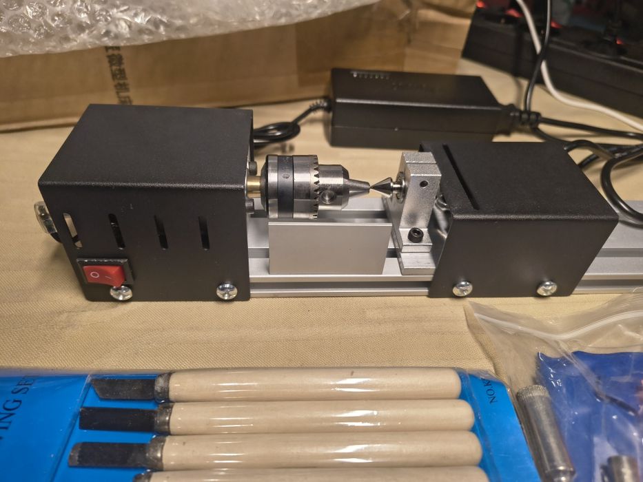 Мини струг за полиране на мъниста, DC 24V 100W мини струг, пробиване и