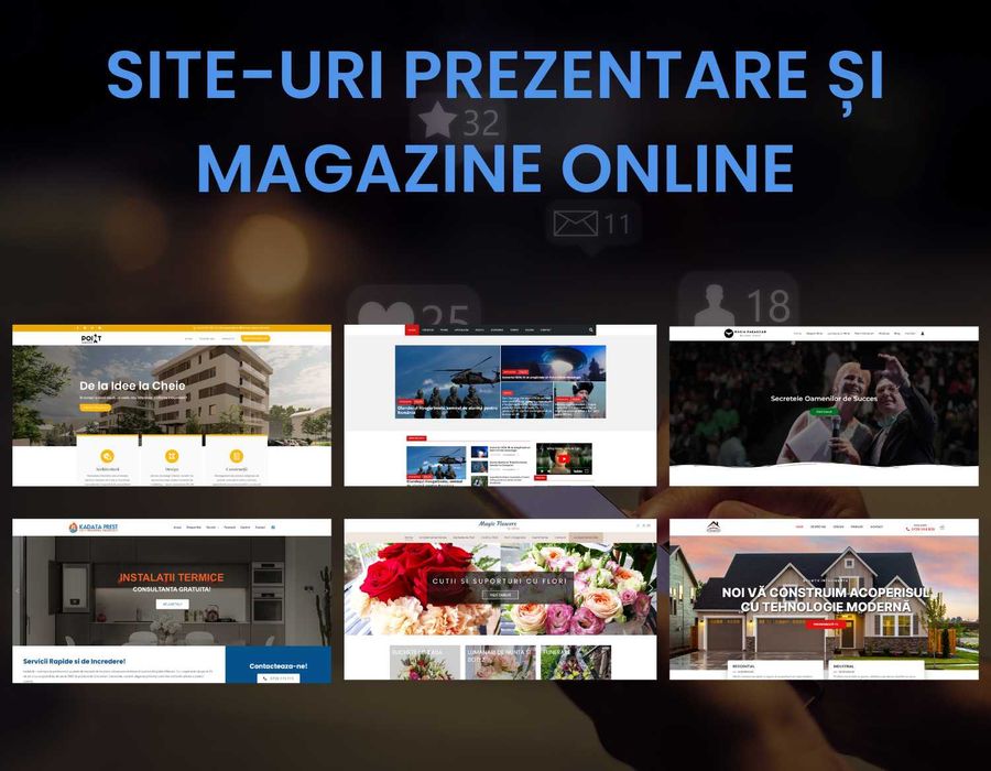 Servicii Profesionale Marketing - Creare Site, Social Media, Grafică