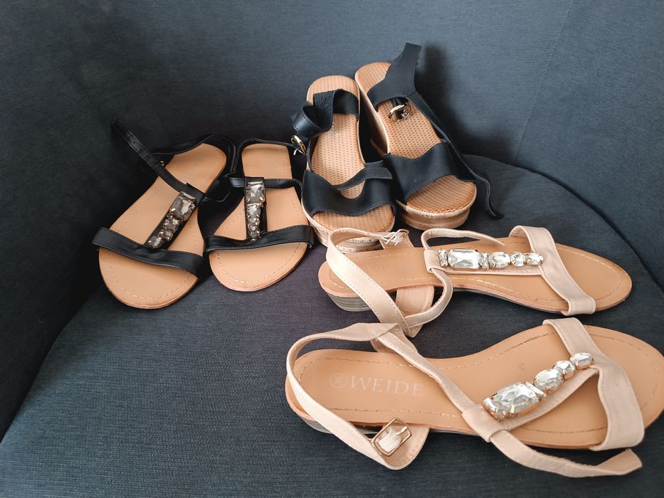 5 perechi sandale marimea 36 (pachet toate)