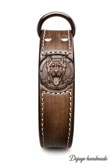 Zgarda piele pentru caine