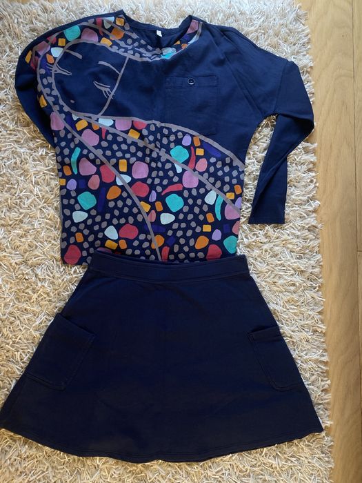Bluza cu fusta pentru fetite
