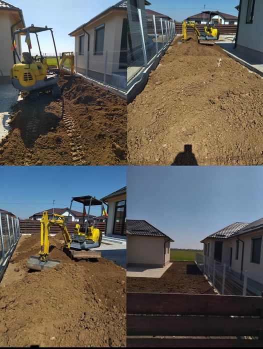 Execut diverse lucrări  cu miniexcavator 1.5 t