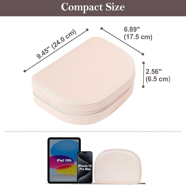 Кутия за бижута ProCase за пътуване, голяма кутия от изкуствена кожа