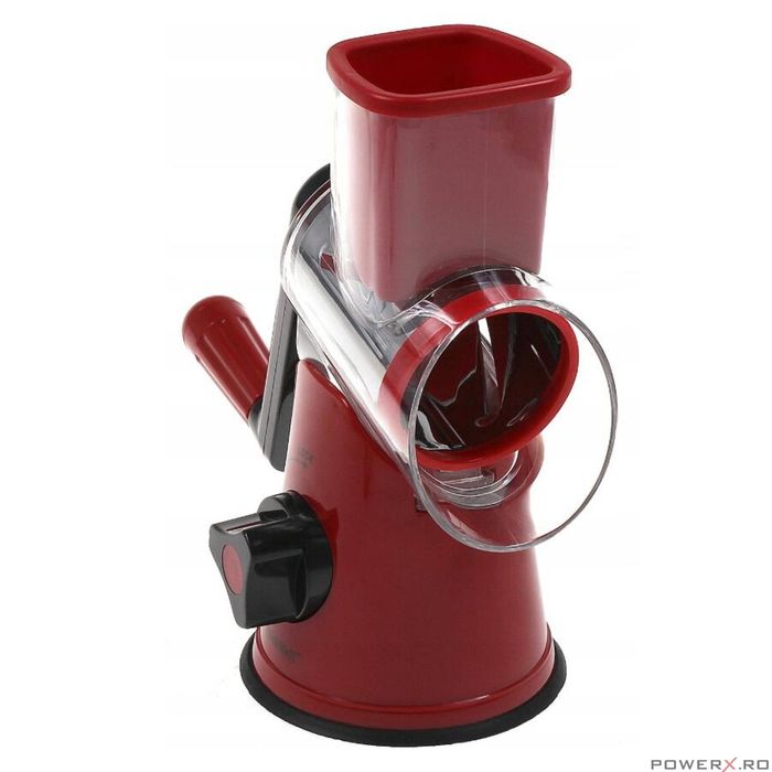 Razatoare manuala pentru legume si fructe, rosu, 26,5x12,5x24cm,