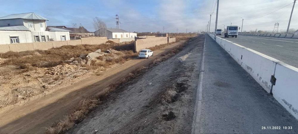 Срочно 6 соток жер орны сатылады. Времянка бар документ саз.