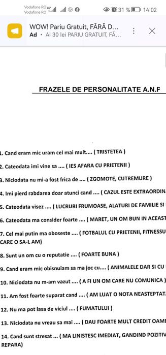 Teste psihologice MAI, ANP, MApN