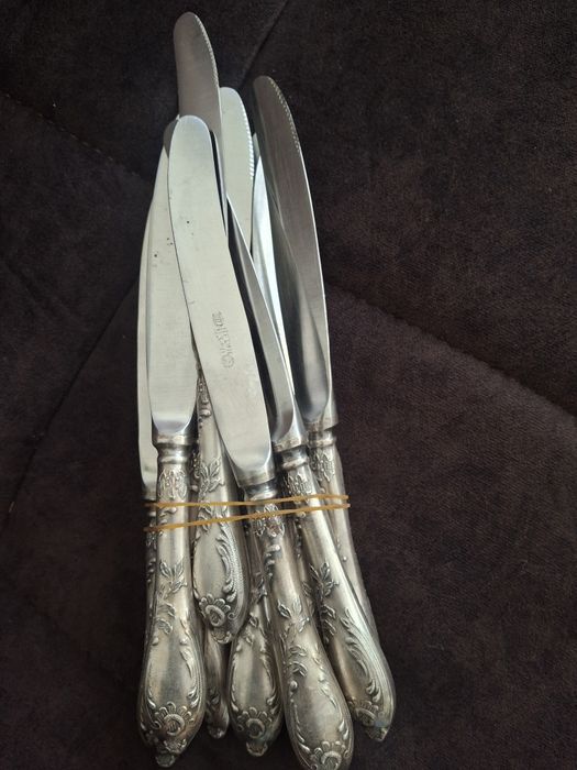 Набор столовых ножей СССР, 12 шт, тяжёлые