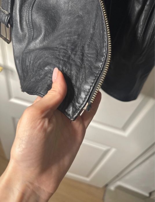 Geacă piele naturală vintage