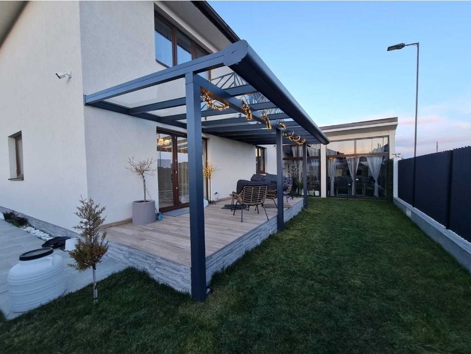 Terase sticlă balcoane aluminiu
