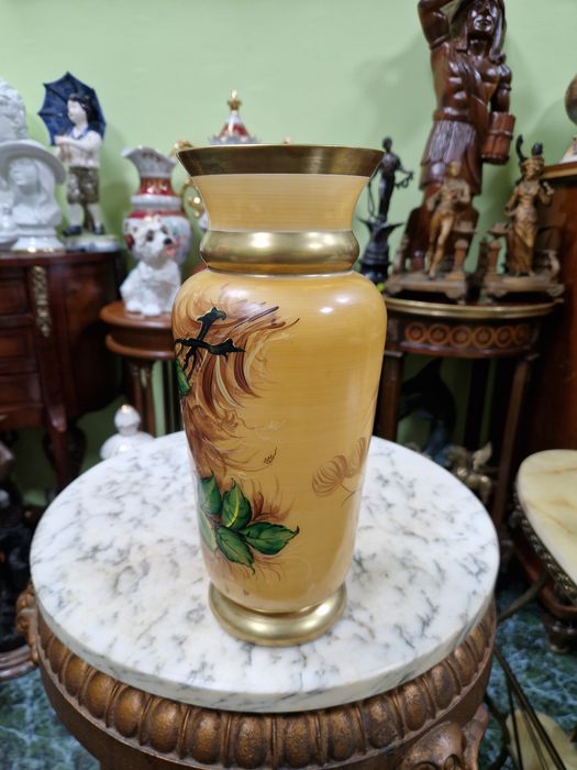 Топ- Рядка антикварна колекционерска ваза Бохемия Bochemia