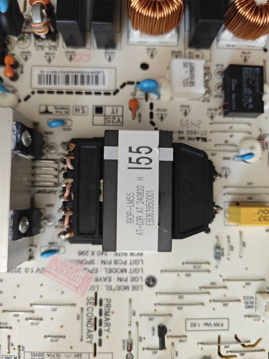 Power Supply Unit for LGP55C2-22OP EPCA38CC1B 3PCR03066C EAY65904032 - Placa de alimentare TV OLED LG 55 inch