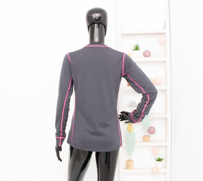 Kari Traa дамска мерино блуза сива термо бельо от мериносна вълна М