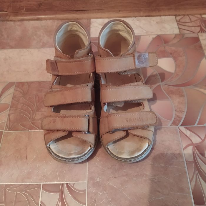 Сандали ортопедические кожанные