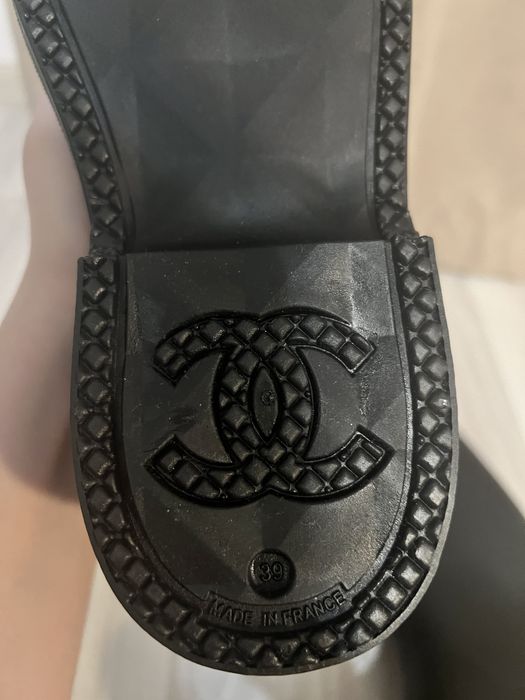 Chanel rain boots