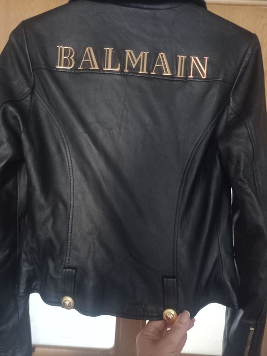 Кожено марково яке естествена кожа размер с-м г,о 92см