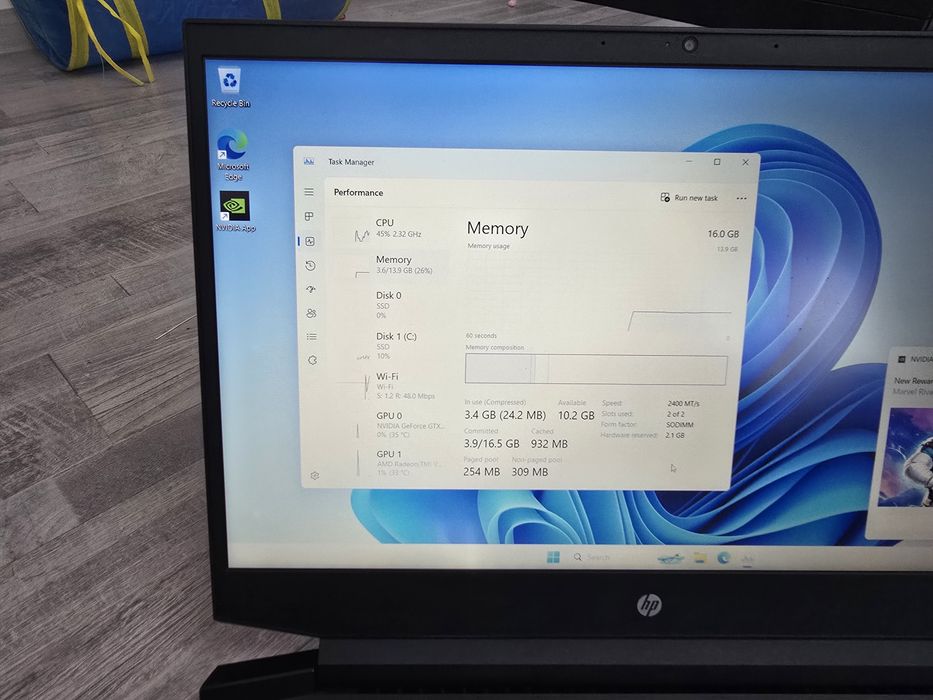 Laptop Gaming HP pavilion 15