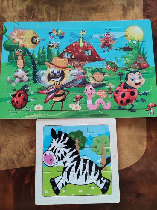 Пазлы для детей, разные виды