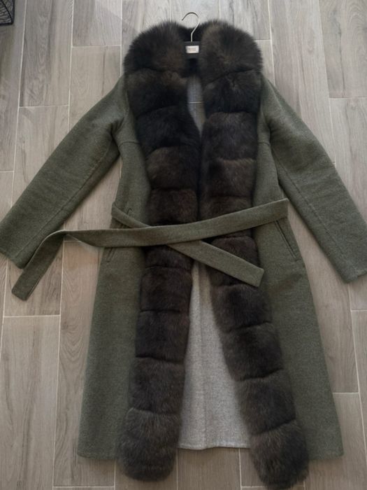 Palton Carolina design din cașmir și lână