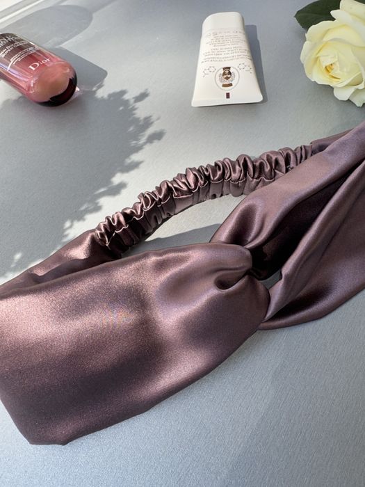 Копринена диадема.  Лента за глава от 100% естествена коприна