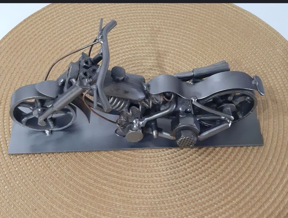 Motocicleta hand-made metal ,piesa colecție- unicat