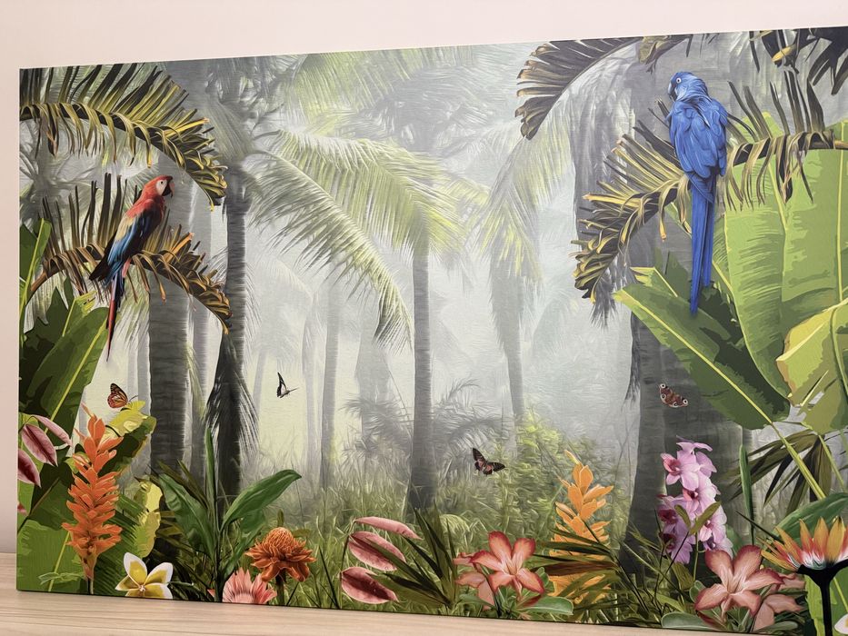 Красива картина с папагали