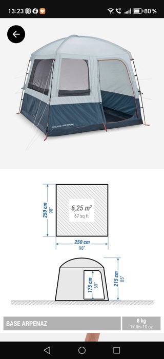 Arpenaz Base 6 persoane