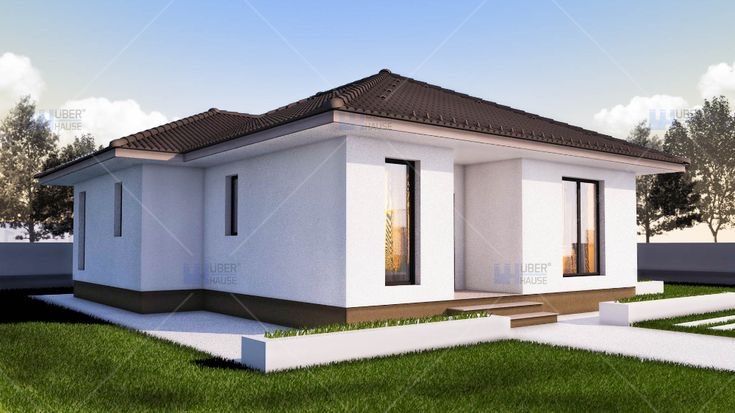 Casa pe structura metalica, învelite cu panou sandwich