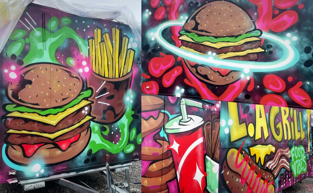 Graffiti, picturi murale, street art, lettering