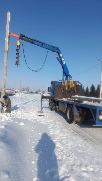 Услуги манипулятора и ямобура