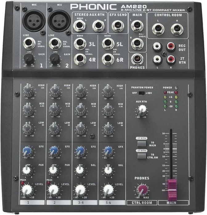 Mixer analog Phonic AM220