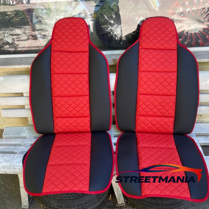 Калъфи тип масажор за предни седалки – еко кожа и плат