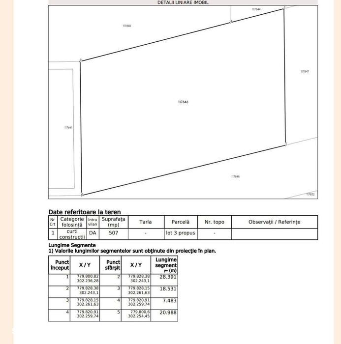 Teren intravilan 507 mp | Valu lui Traian | P+4E | Forest M