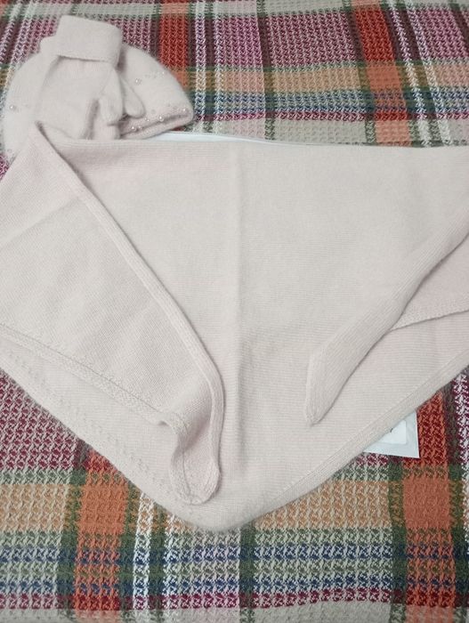 Зимняя шапка с платком