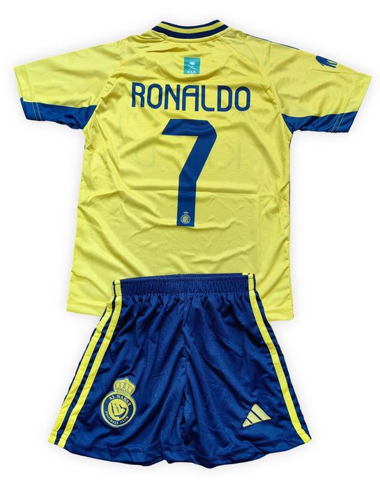 Детски футболен екип Ал Насър Роналдо Ronaldo комплект тениска и шорти