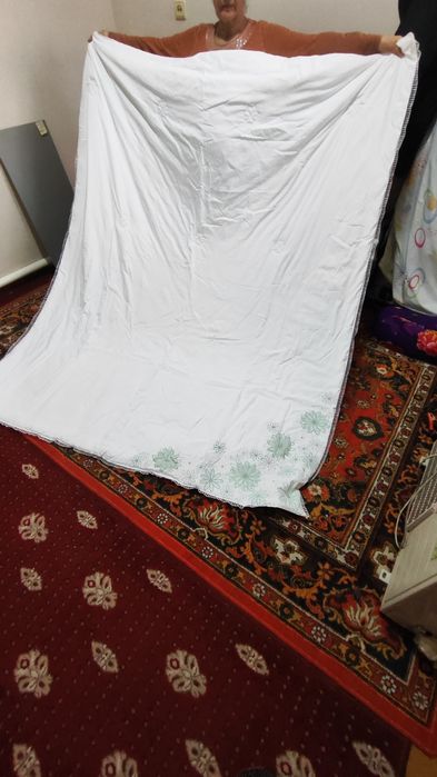 2-х. Спальный одеяло. Из шелка. 2-ksh kurpa yopinchik ipakdan