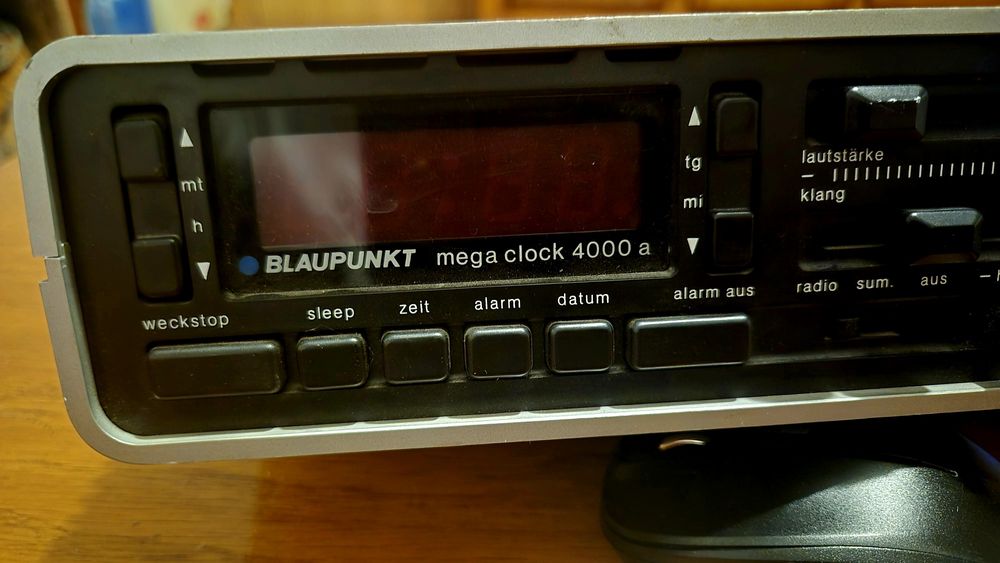 Radio Vintage Blaupunkt mega clock 4000 a