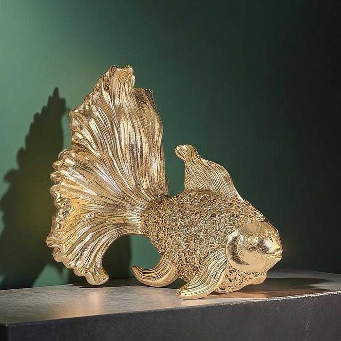 Нова Статуетка Риба - Фигура за Декорация - 16СМ