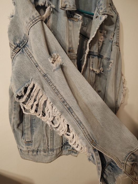 Geaca de blugi albastra oversize