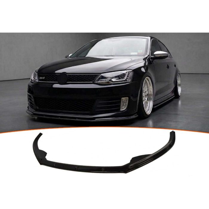 Преден лип спойлер за джета мк6 гли / vw jetta mk6 gli lip spoiler / добавка за предна броня / нож