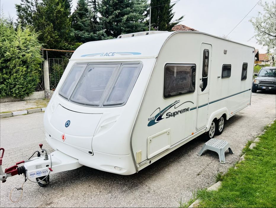 Каравана ace globestar 2010г. Бг.регистрация*френска спалня.