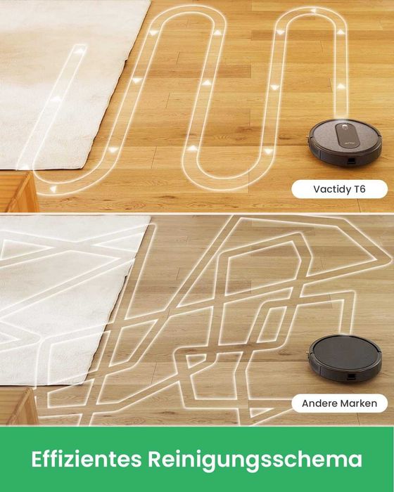 Роботизирана прахосмукачка Vactidy Nimble T6 с мощно засмукване 2800Pa